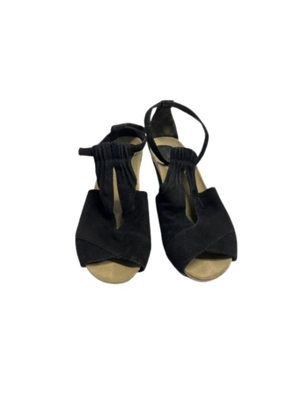 ✨ Earthies Black Suede Wedges — Size 10 — Great Condition